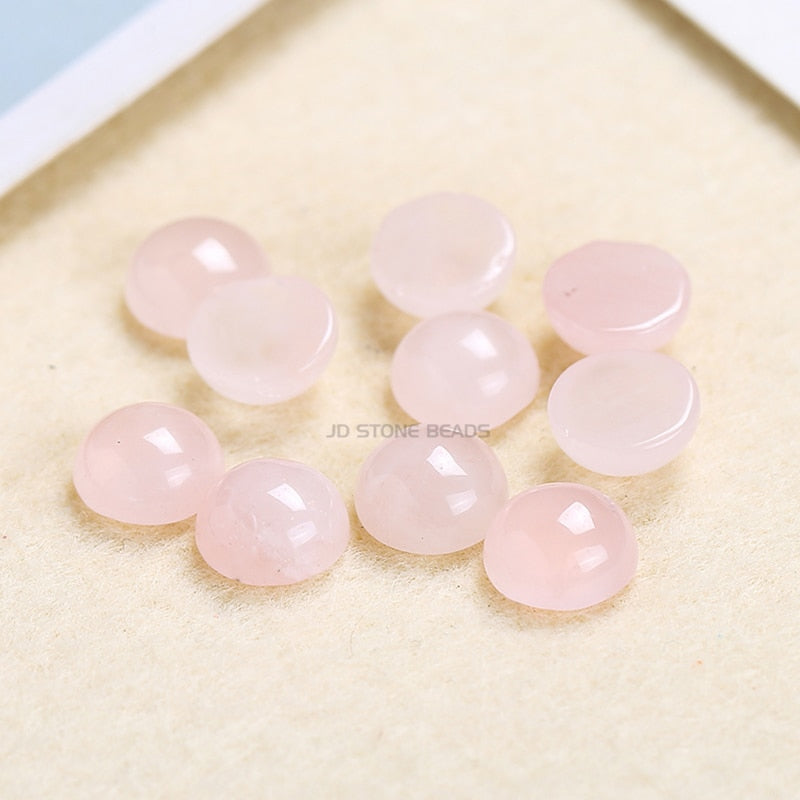 Flat Back Gemstone Mix Colors Natural Stone Cab