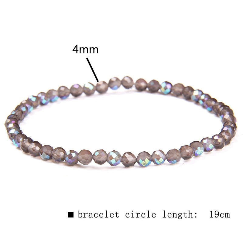 Minimalist Healing Tiny crystal stone Beads Bracelets