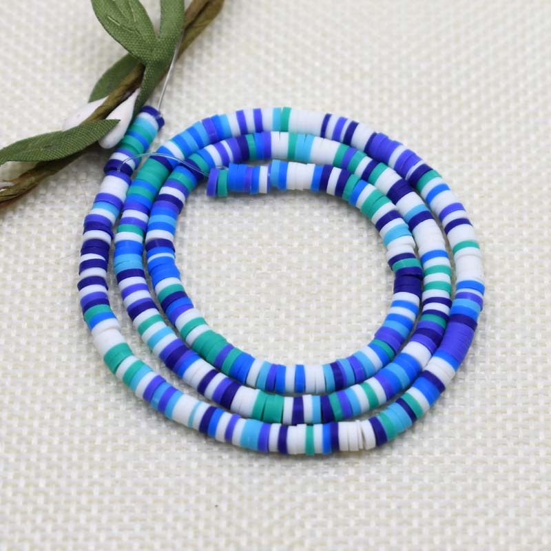 Flat Round Handmade Round Polymer Clay Chip