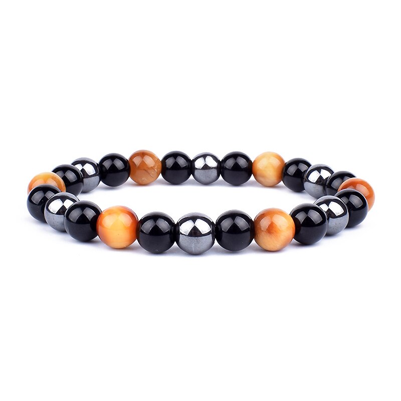 Tiger Eye Obsidian Hematite Beads Bracelets Magnetic