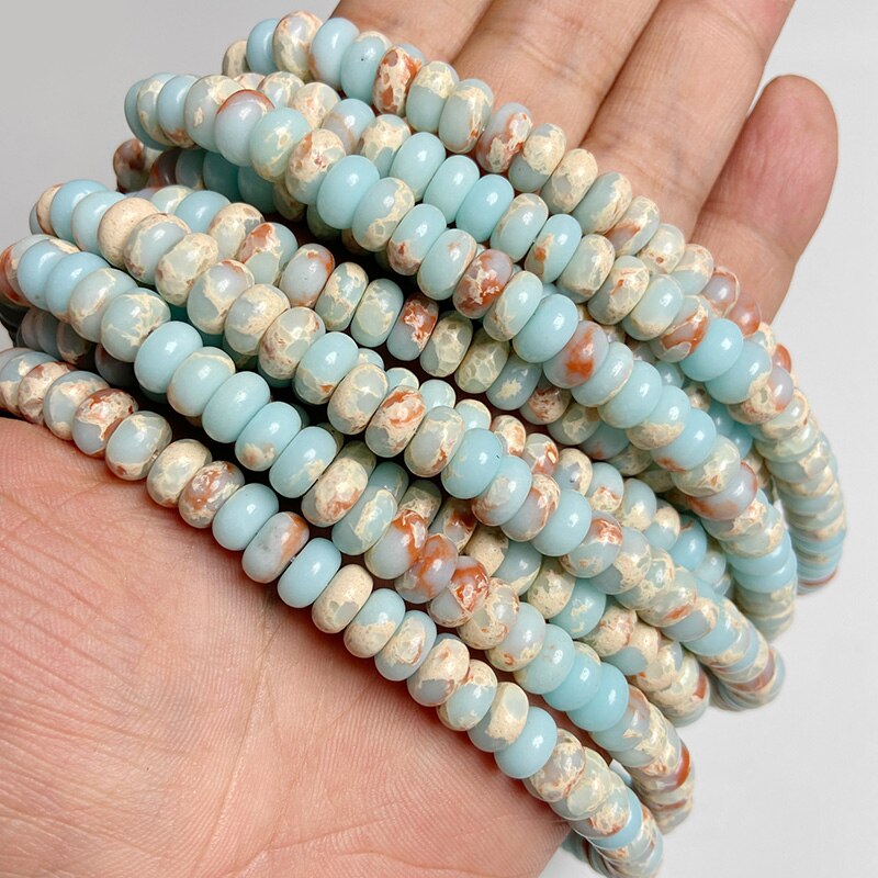 Angelite Jades Chakra Beads Natural Loose Spacer