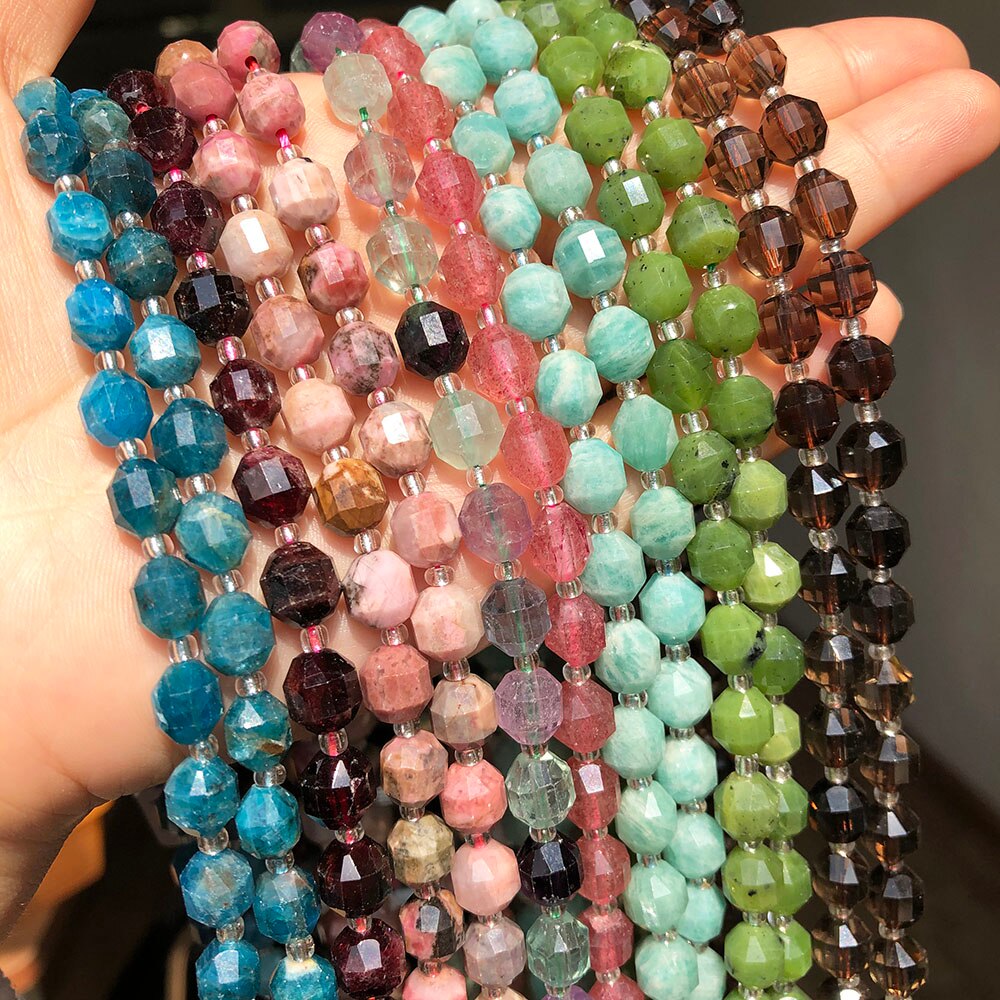 Natural Rhodonite Jades Quartz Apatite Amazonite Stone