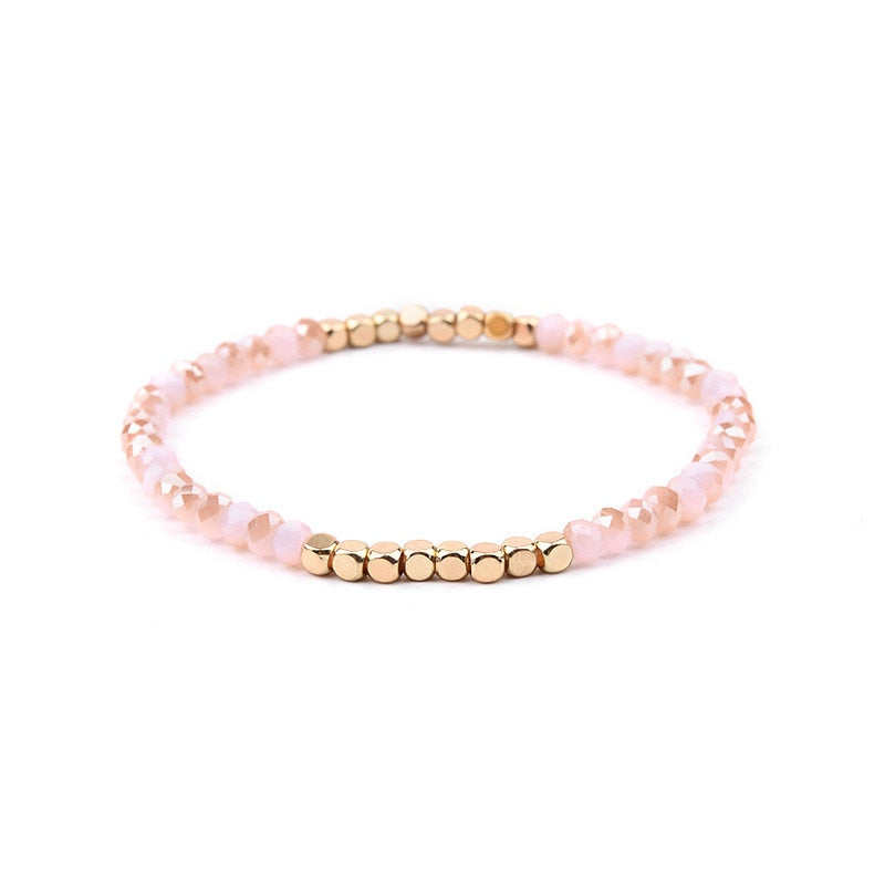 Natural Crystal Bracelets Delicate Beaded