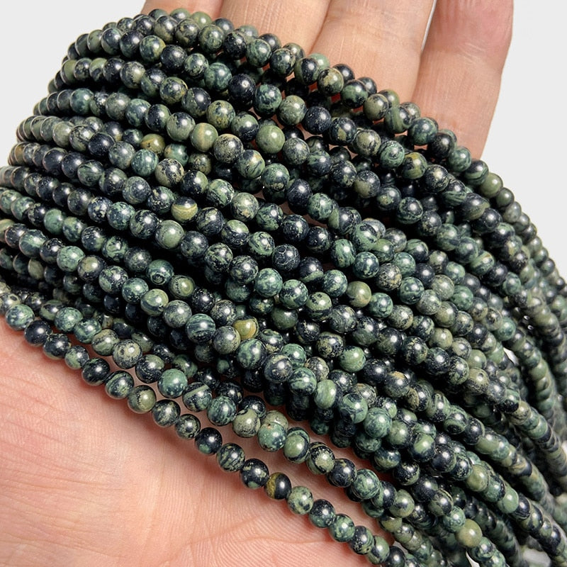 Natural Jades Agates Stone Beads Loose Isolation