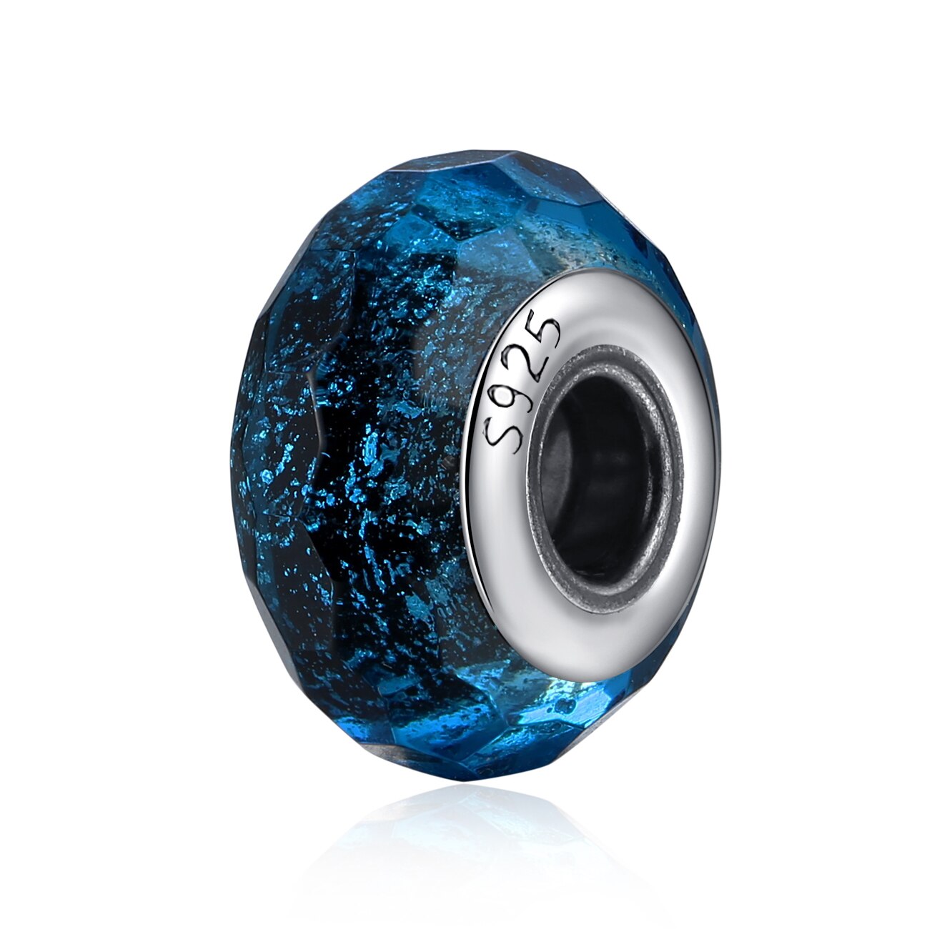 Sterling Silver Glass Bead Wood Stone Murano Flower