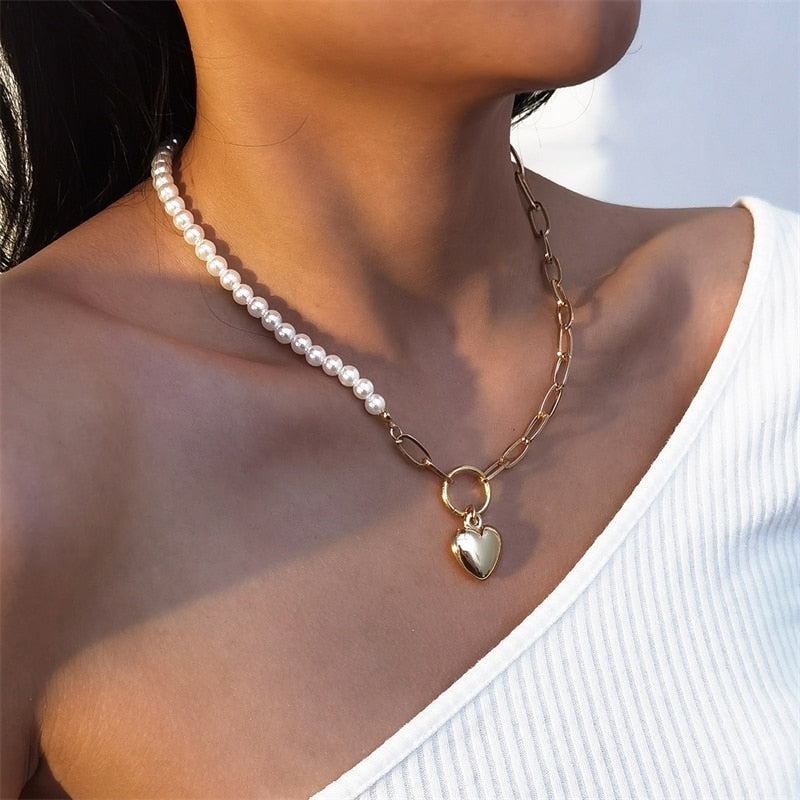 Bohemian Shell Necklace For Women Elegant Pearl