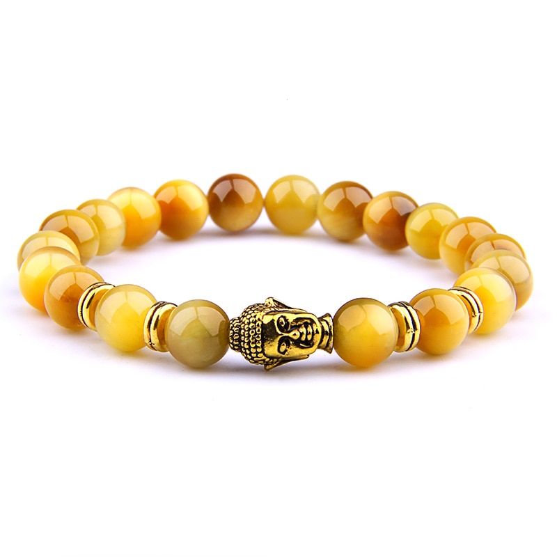 Fashion Natural Royal Blue Tiger Eye Stone Beads Bracelet