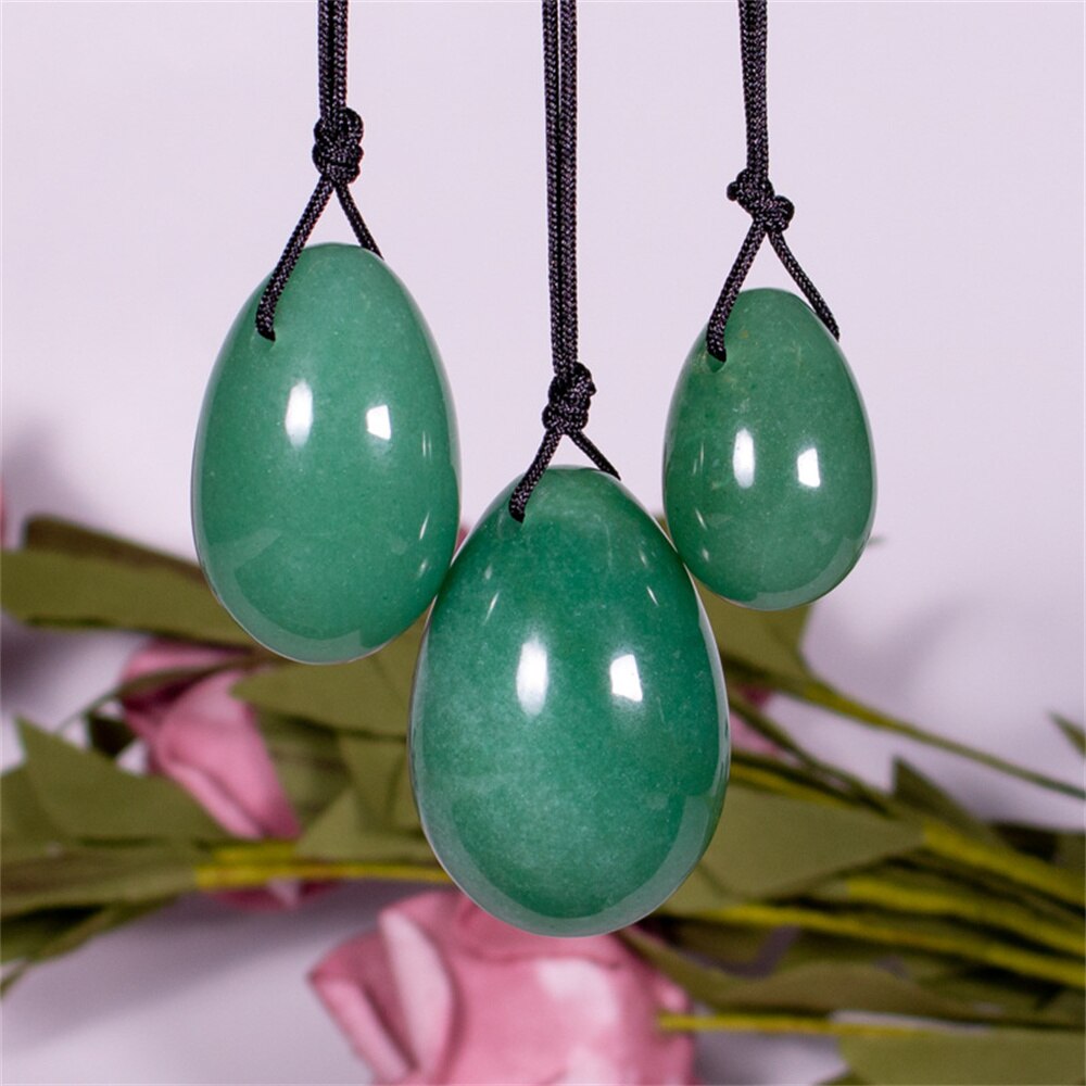 Natural Pink Rose Quartz Yoni Jade Eggs Healing Crystal