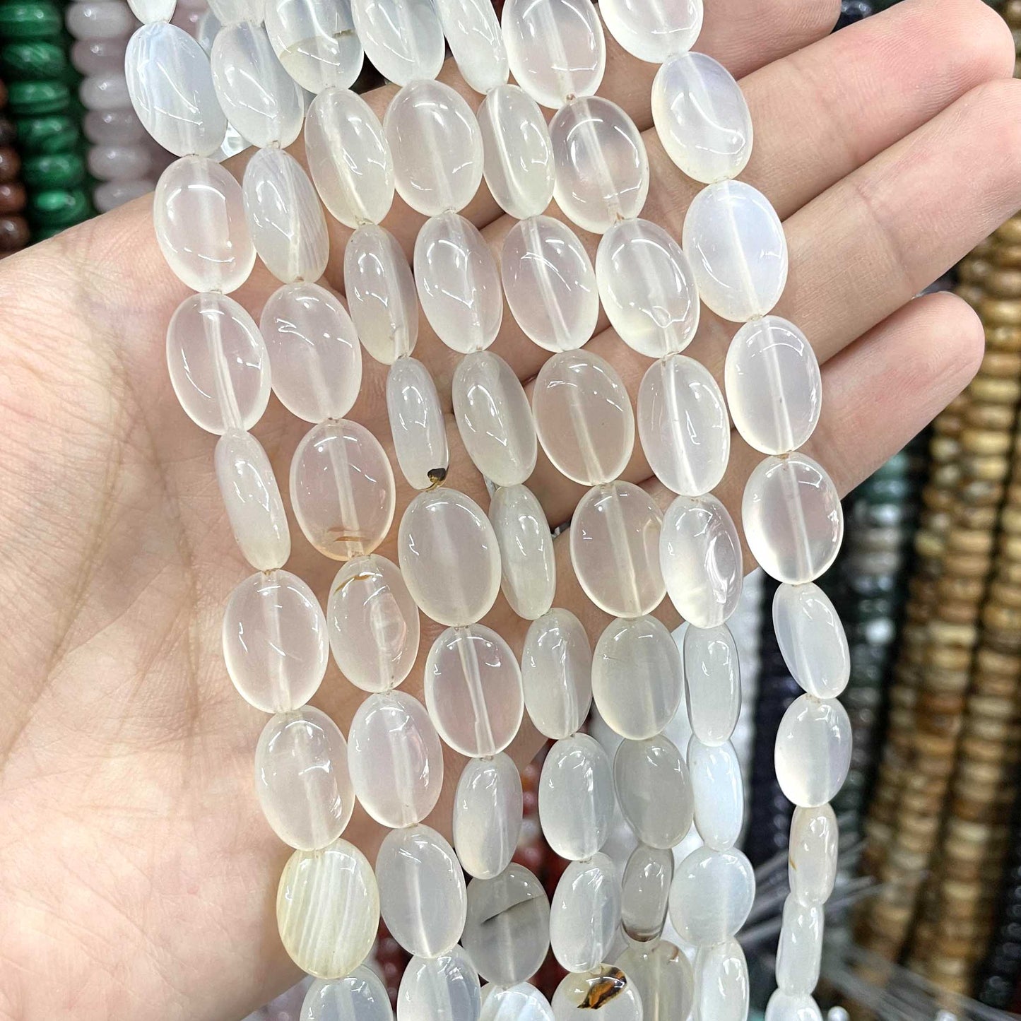 Agates Jades Crystal Loose Spacer Beads