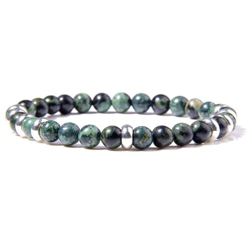 Hematite Bracelets Matte Rainbow Flash Moonstone