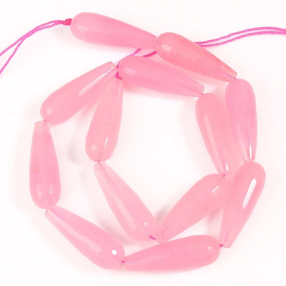 Natural Stone Beads Faceted Quartz Jades Rhodochrosite