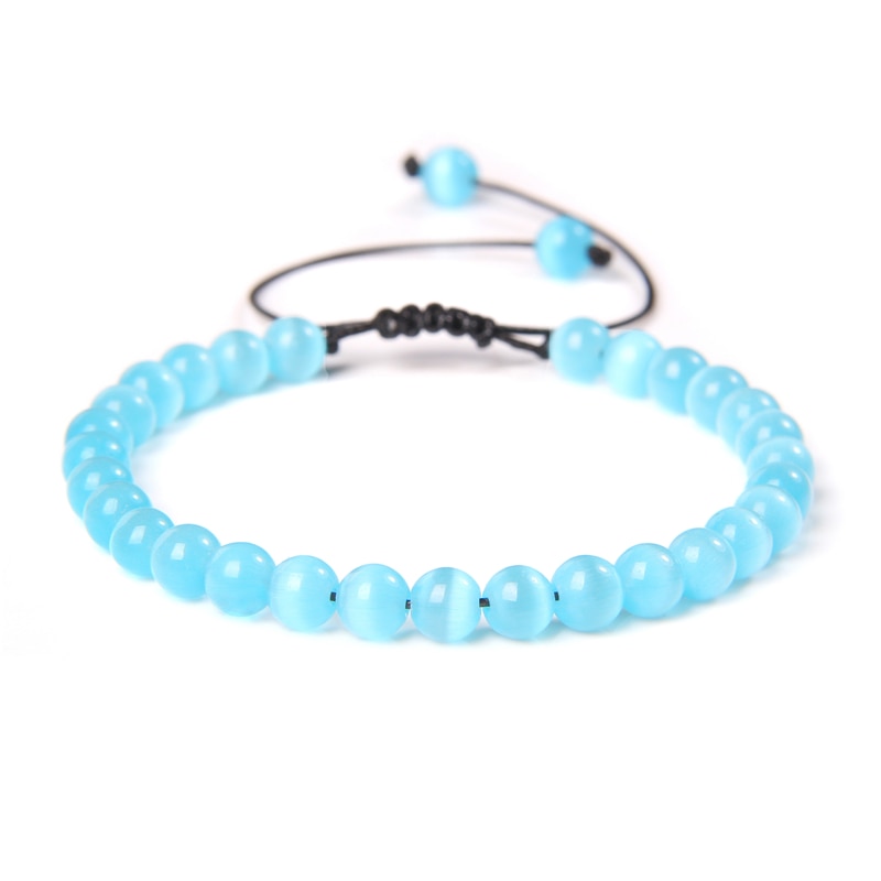 Natural Stone Amethysts 6MM Bead Bracelets