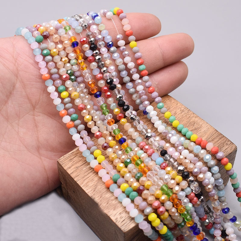 Crystal Rondell Beads Faceted