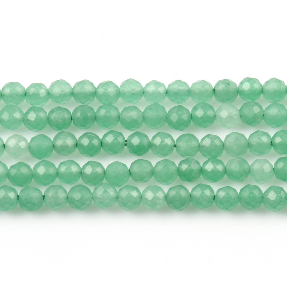 Natural Stone Green Aventurine Jades Faceted Mineral