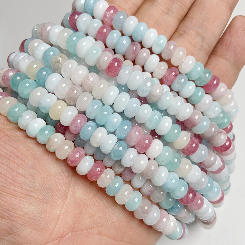 Angelite Jades Chakra Beads Natural Loose Spacer