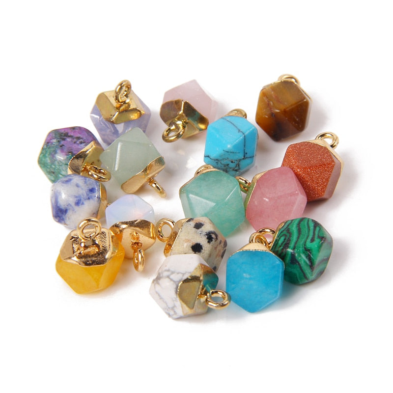 Stone Crystal Pendant For Earrings Necklace Charm
