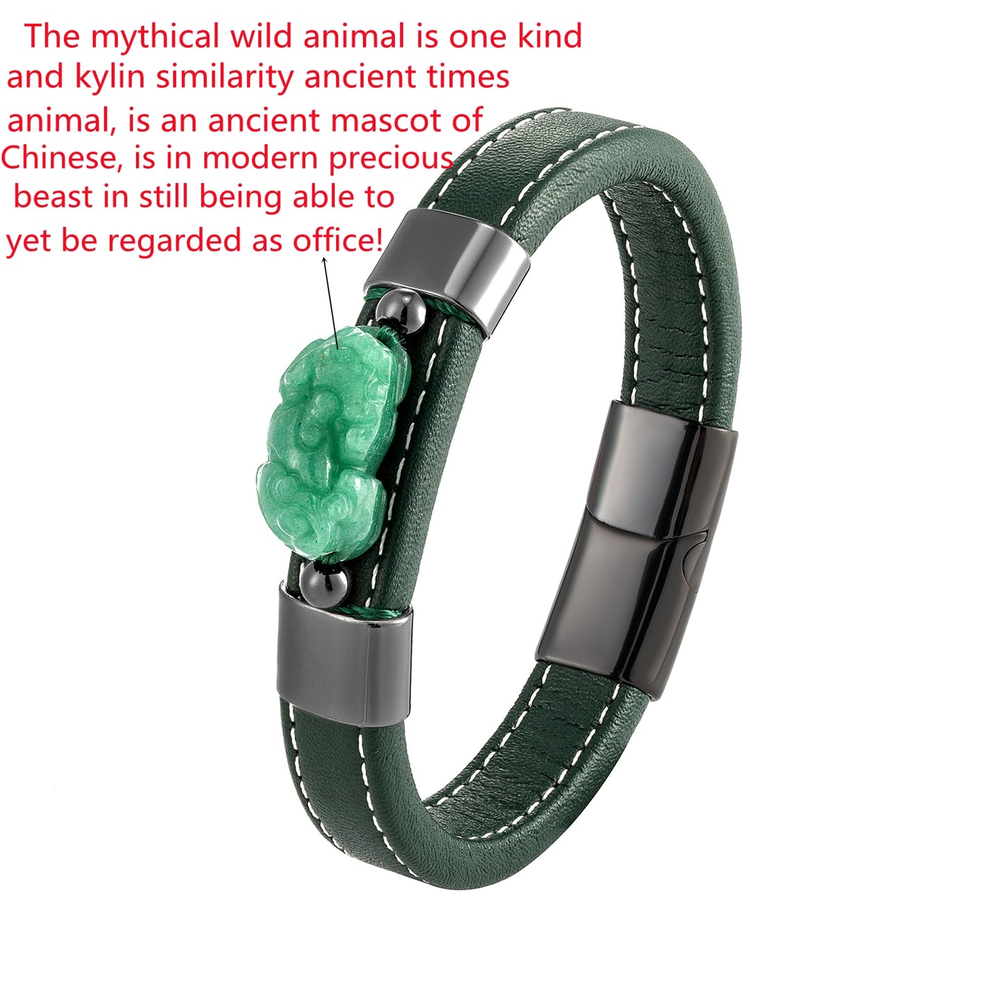 New Natural Dongling Jade Pixiu Jewelry Lucky Bracelet