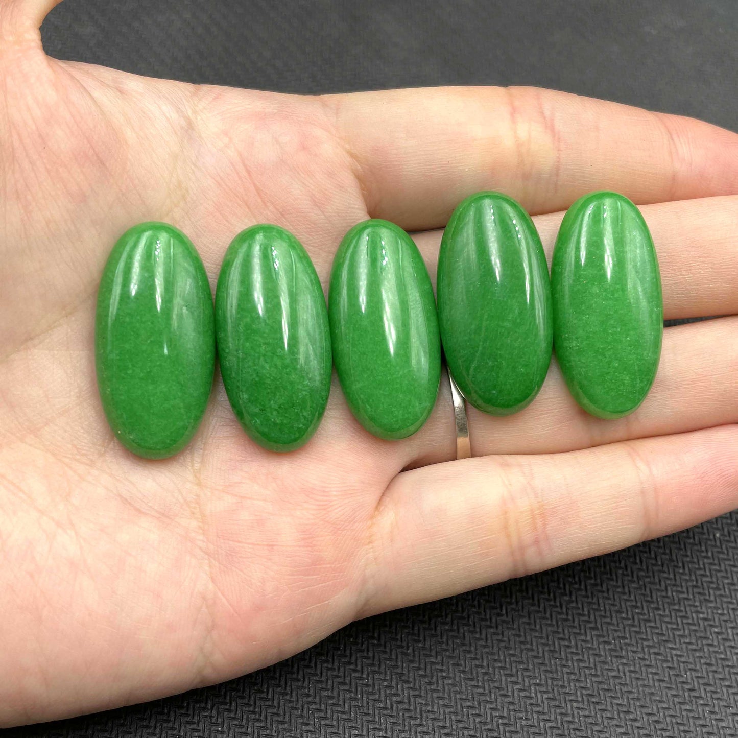 Cabochon Natural Oval Agates Opal Crystal Quartz Jades