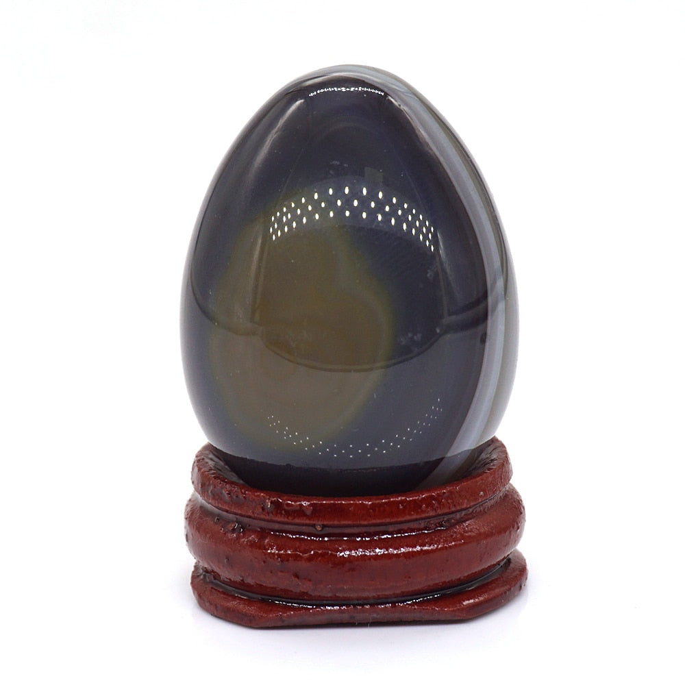Egg Shaped Stone Natural Healing Crystal Kegel