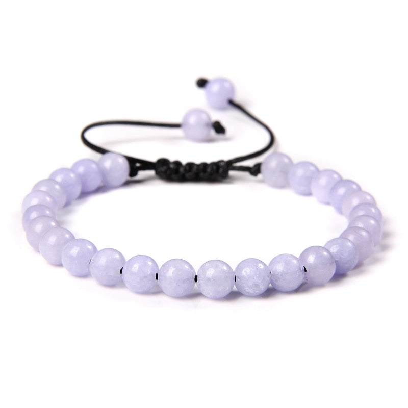 Natural Stone Amethysts 6MM Bead Bracelets