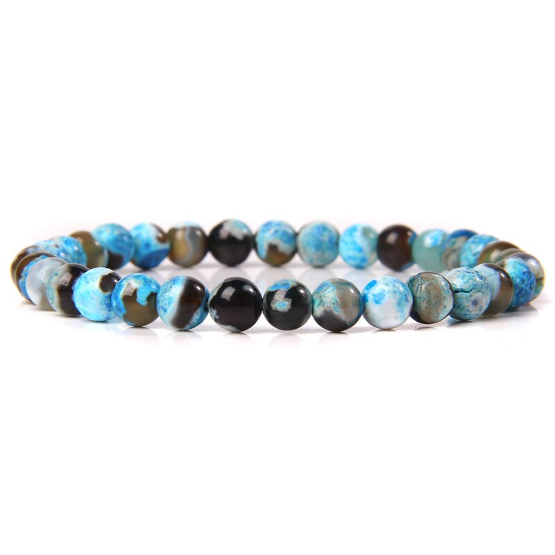 Blue Lapis Tiger Eye Agates Buddha Bracelets