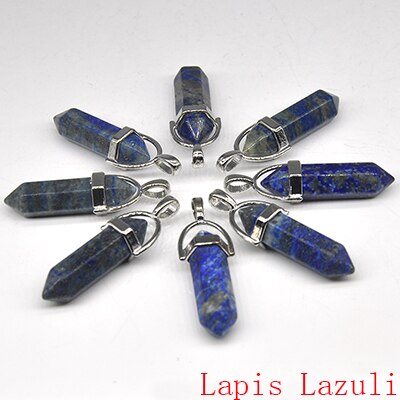Natural Stone Hexagonal Quartz Pendulum Column Crystal