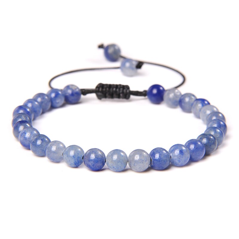 Natural Stone Amethysts 6MM Bead Bracelets