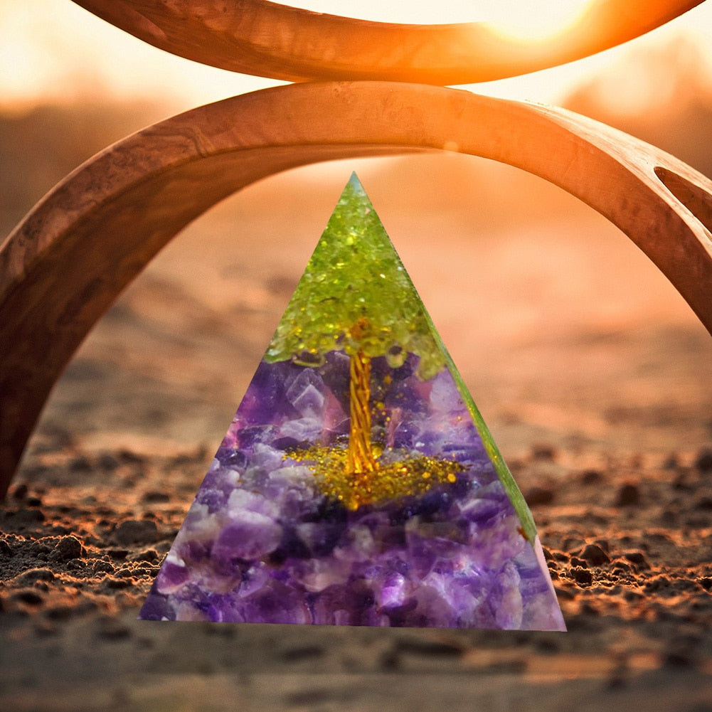 Orgonite Pyramid Crystals Natural Stone Orgone