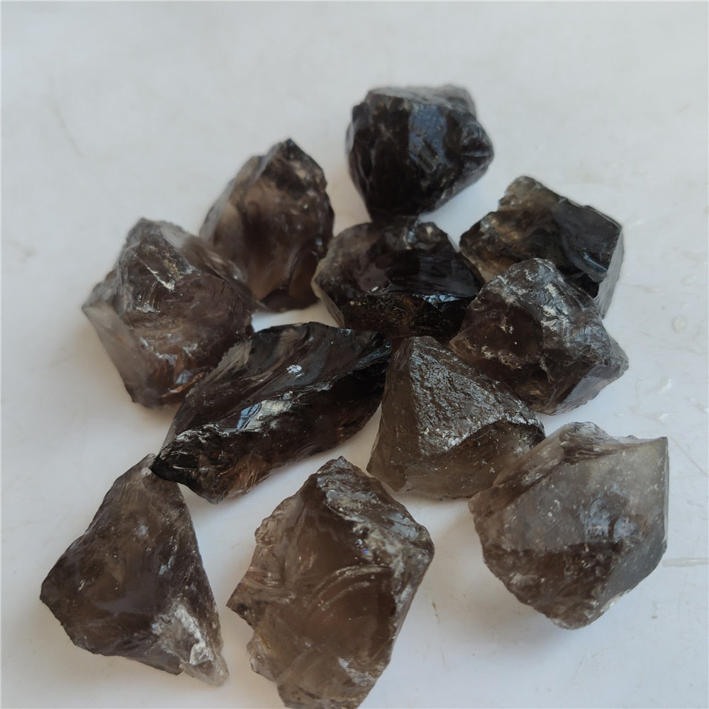 Natural Smoky Quartz Citrine Stones Crystal Gravel