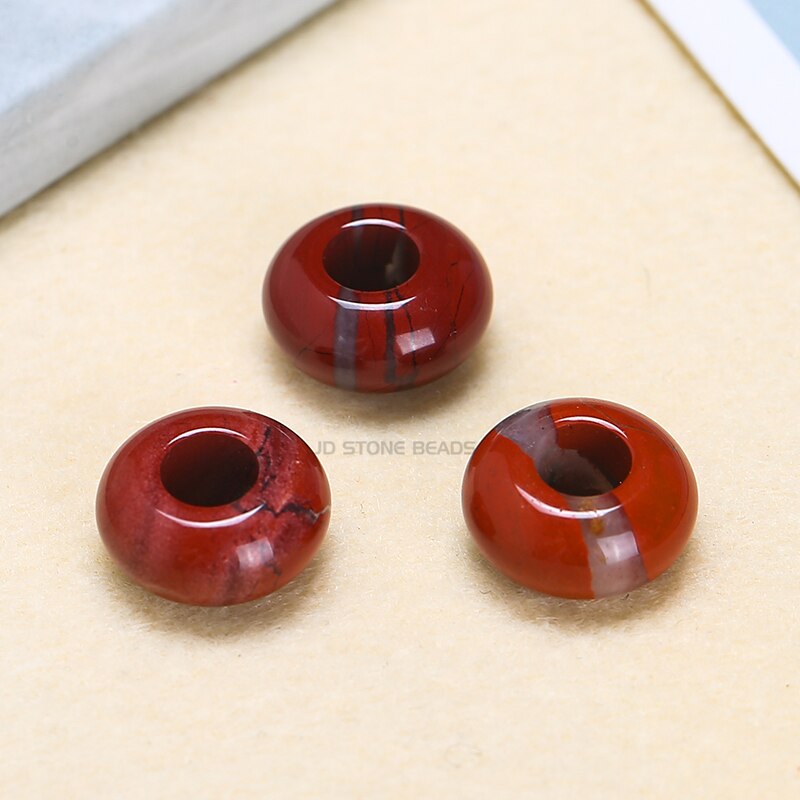 Natural Agate Jade Quartz Stone Big Hole Beads