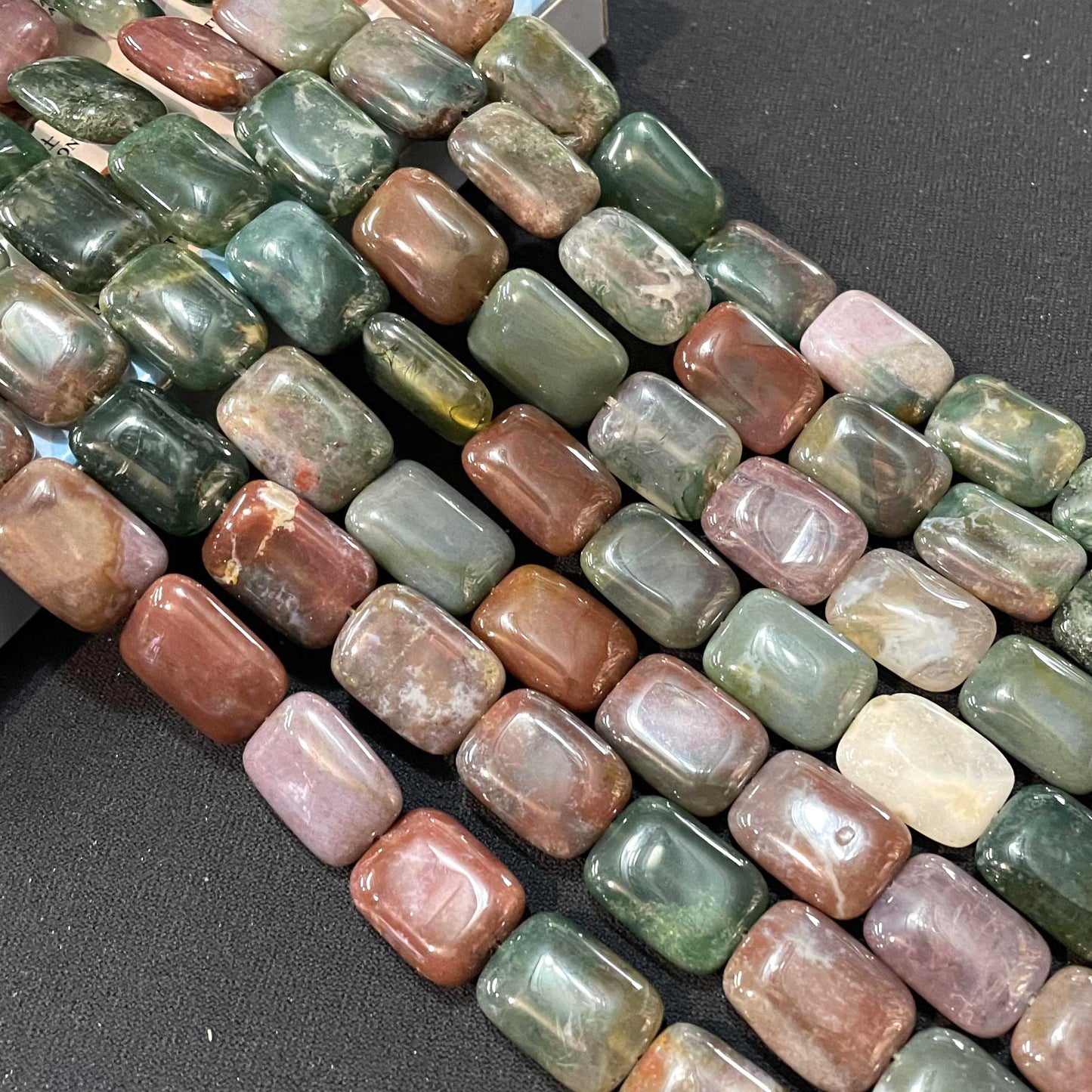 Rectangular Natural Stone Agates Turquoises