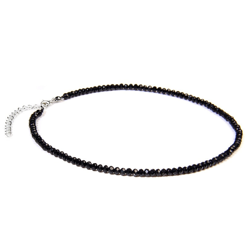 Simple Faceted Gem stone Necklaces For Women Jades