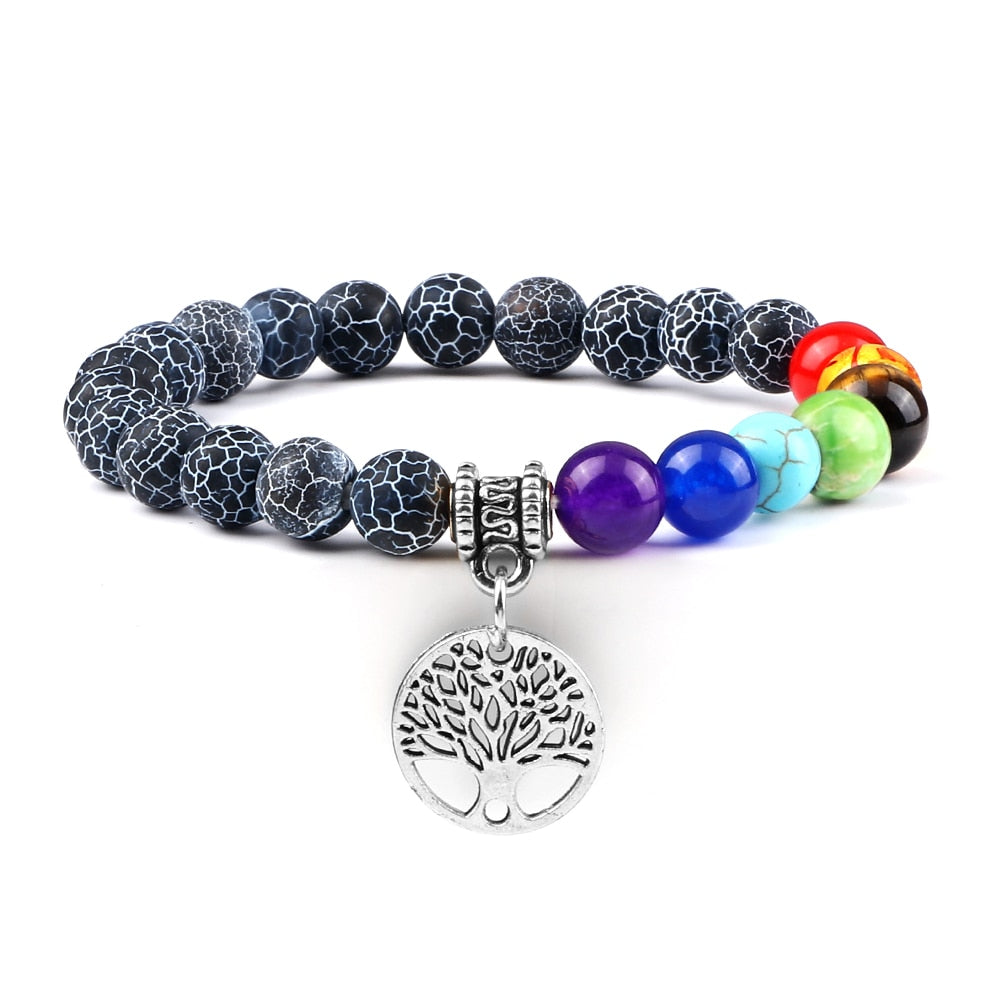 7 Chakra Life Tree Bracelets Natural Stone Healing