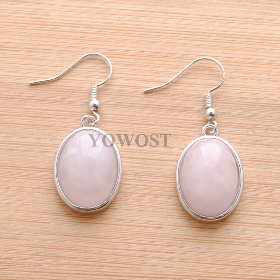 1 Pairs Natural Stone Dangle Earrings Beads