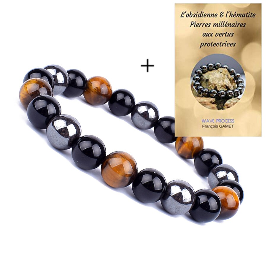 Tiger Eye Obsidian Hematite Beads Bracelets Magnetic