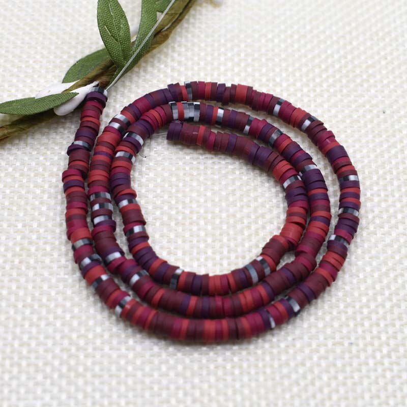 Flat Round Handmade Round Polymer Clay Chip