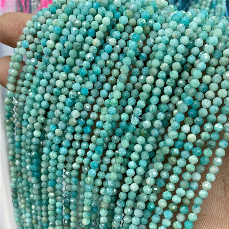 Natural Stone Beads Blue Quartzs Crystal Turquois