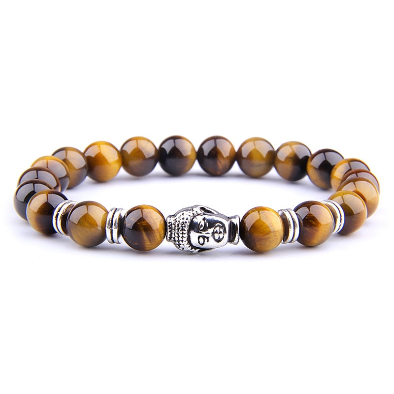 Fashion Natural Royal Blue Tiger Eye Stone Beads Bracelet