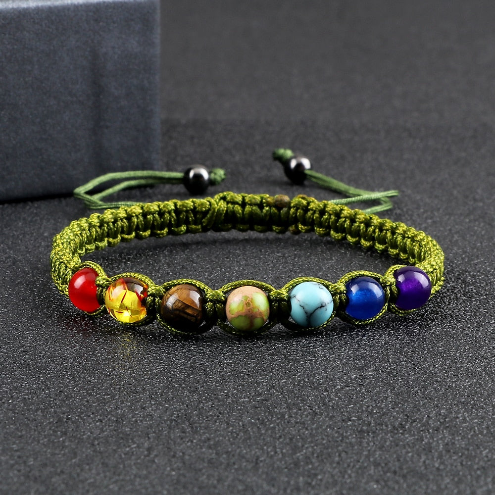 Handmade Beads Bracelet 6mm Natural Stone String