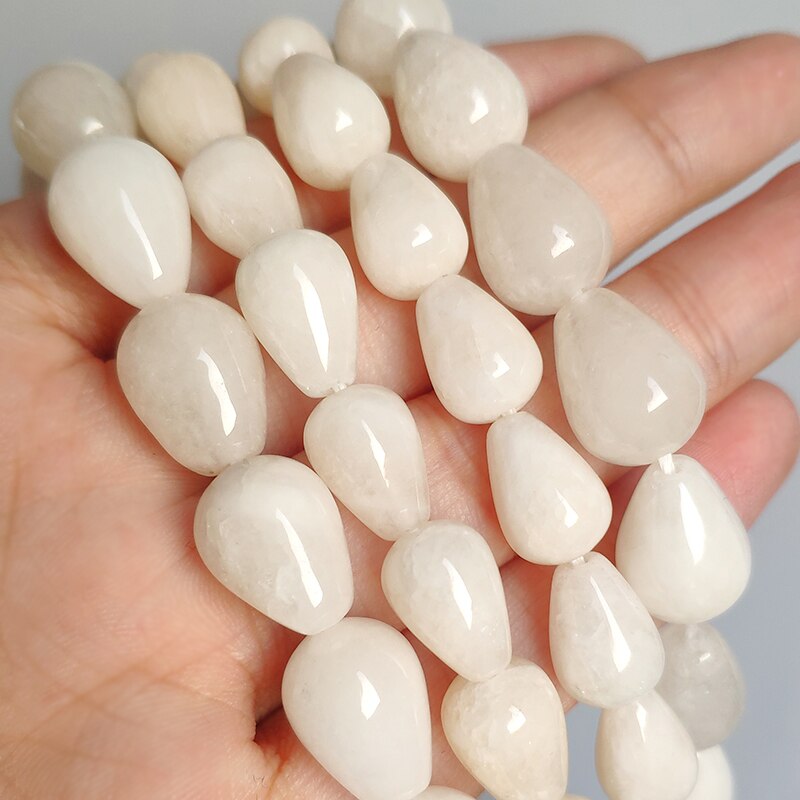 Jades Angelite Amazonite Waterdrop Shape Loose Beads