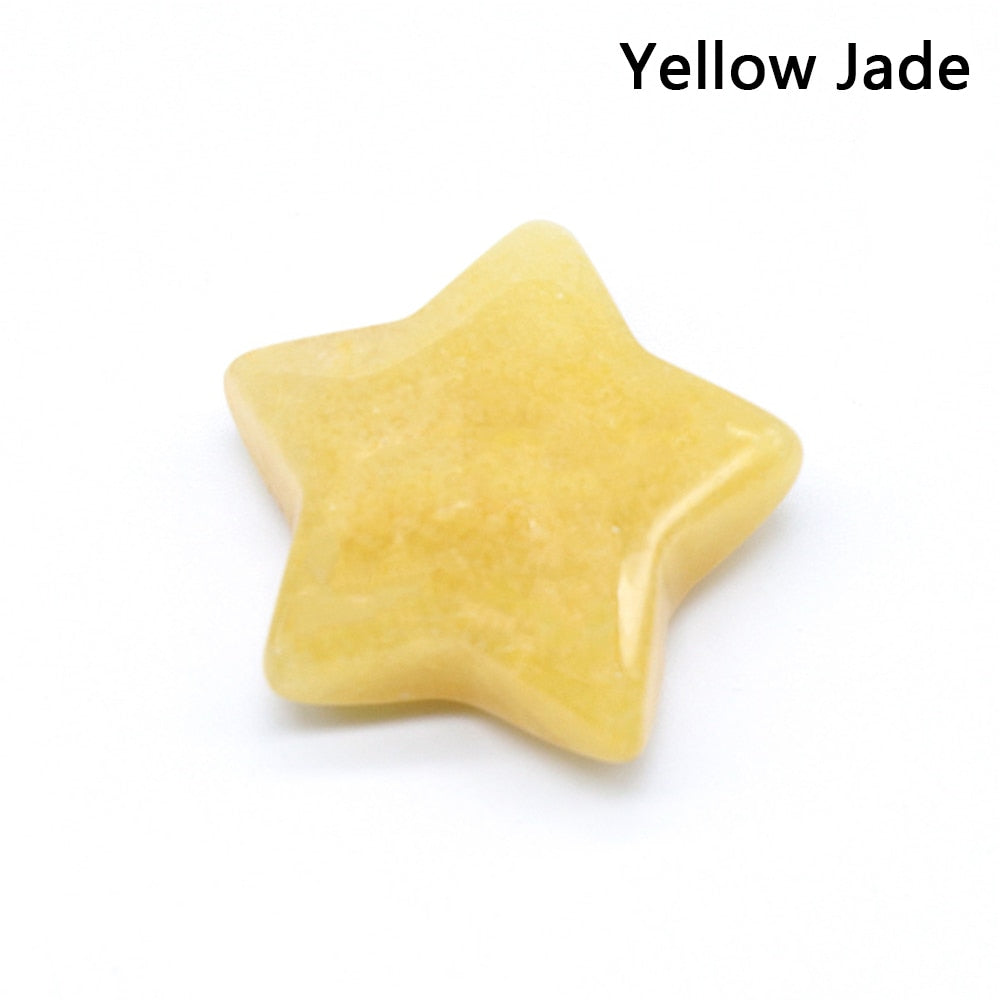 Pentagram Statue Rose Quartz Amethyst Healing Crystal