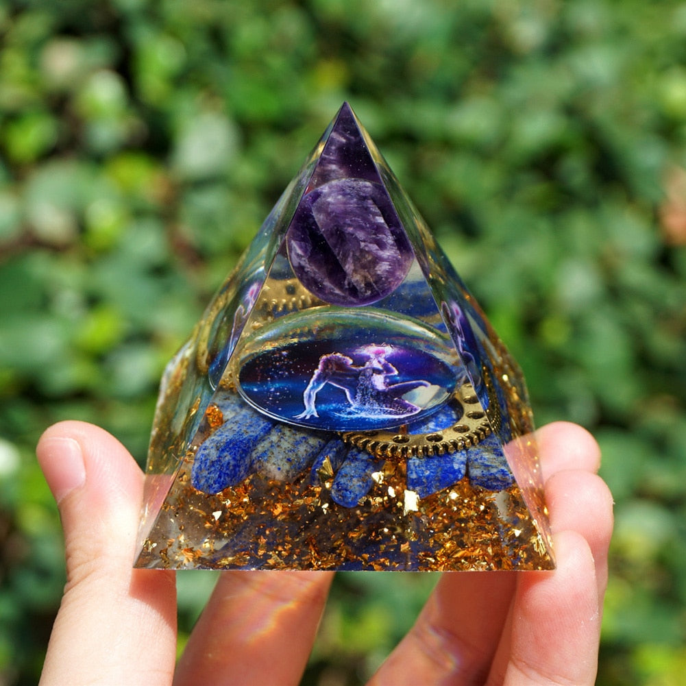 Orgonite Pyramid Crystals Natural Stone Orgone