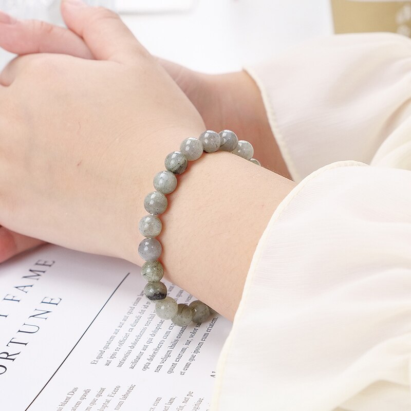 JD Fashion Natural Stone Shiny Labradorite Beads