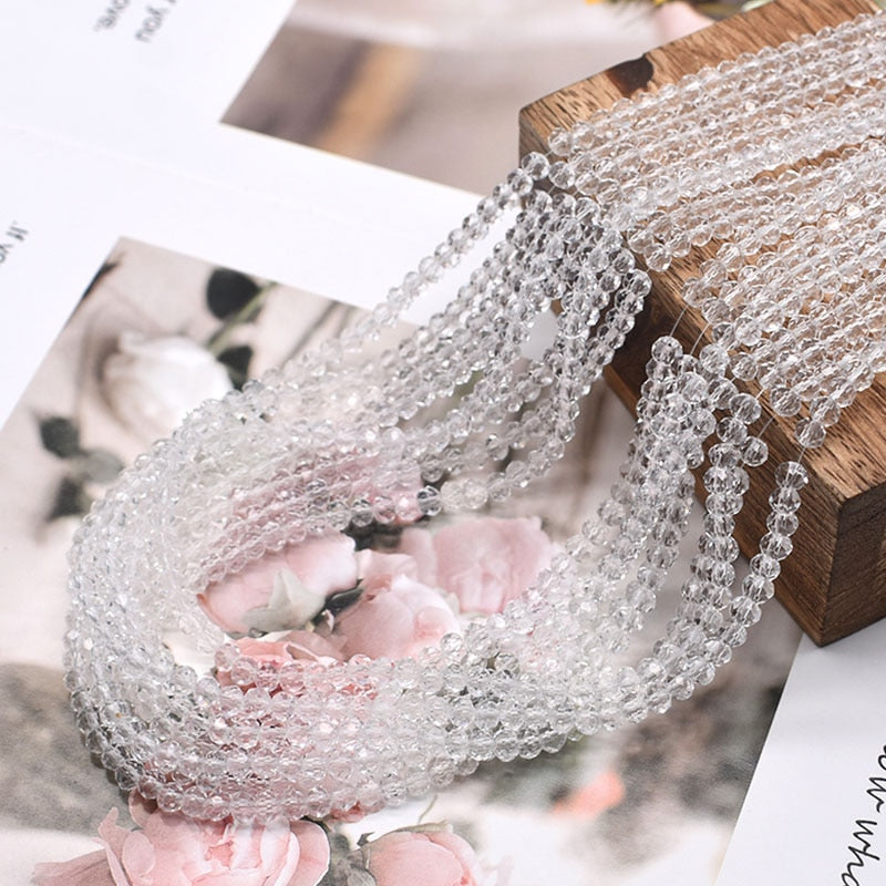 Crystal Rondell Beads Faceted