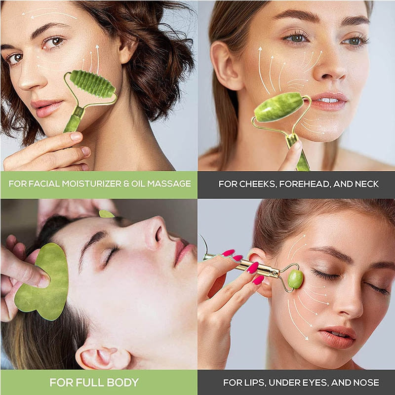 Natural Jade For Facial Massager Roller