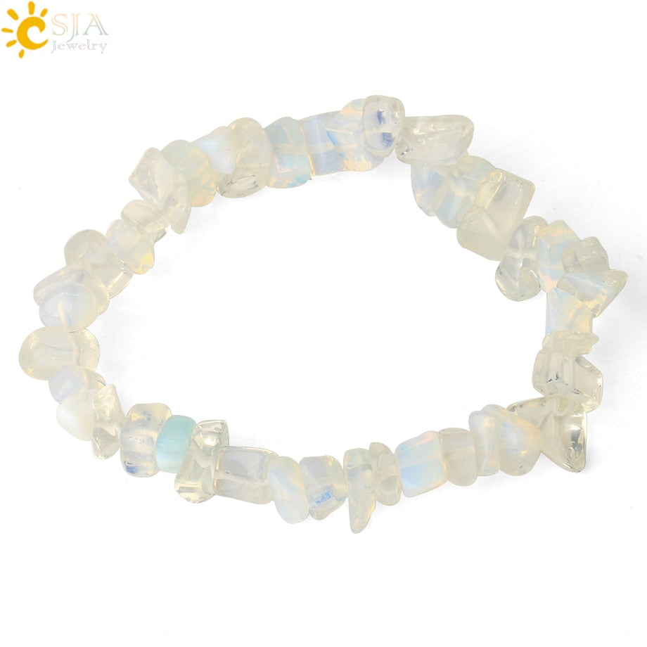 Irregular Chips Natural Stone Bracelet Asymmetry