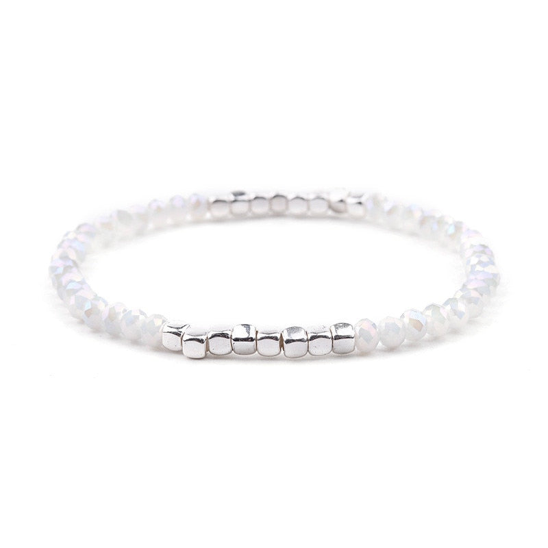 Natural Crystal Bracelets Delicate Beaded