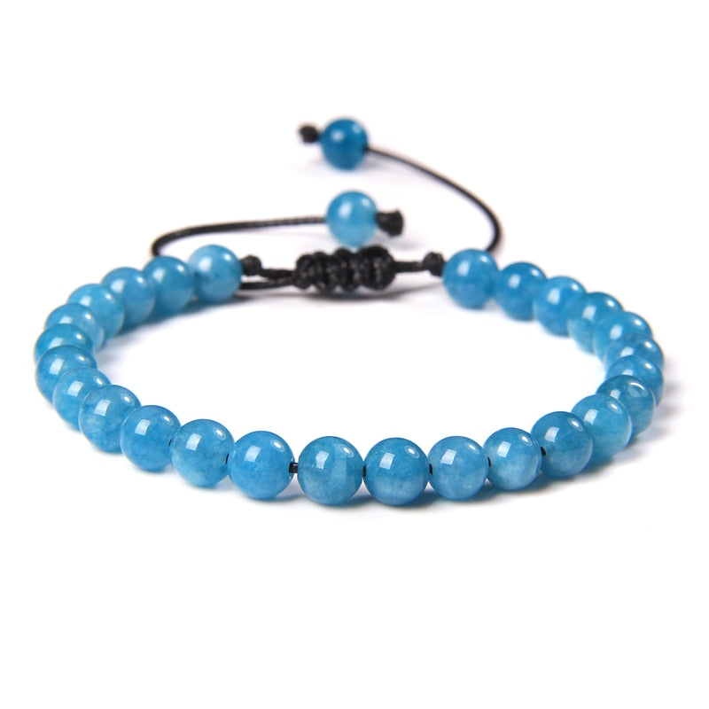 Natural Stone Amethysts 6MM Bead Bracelets
