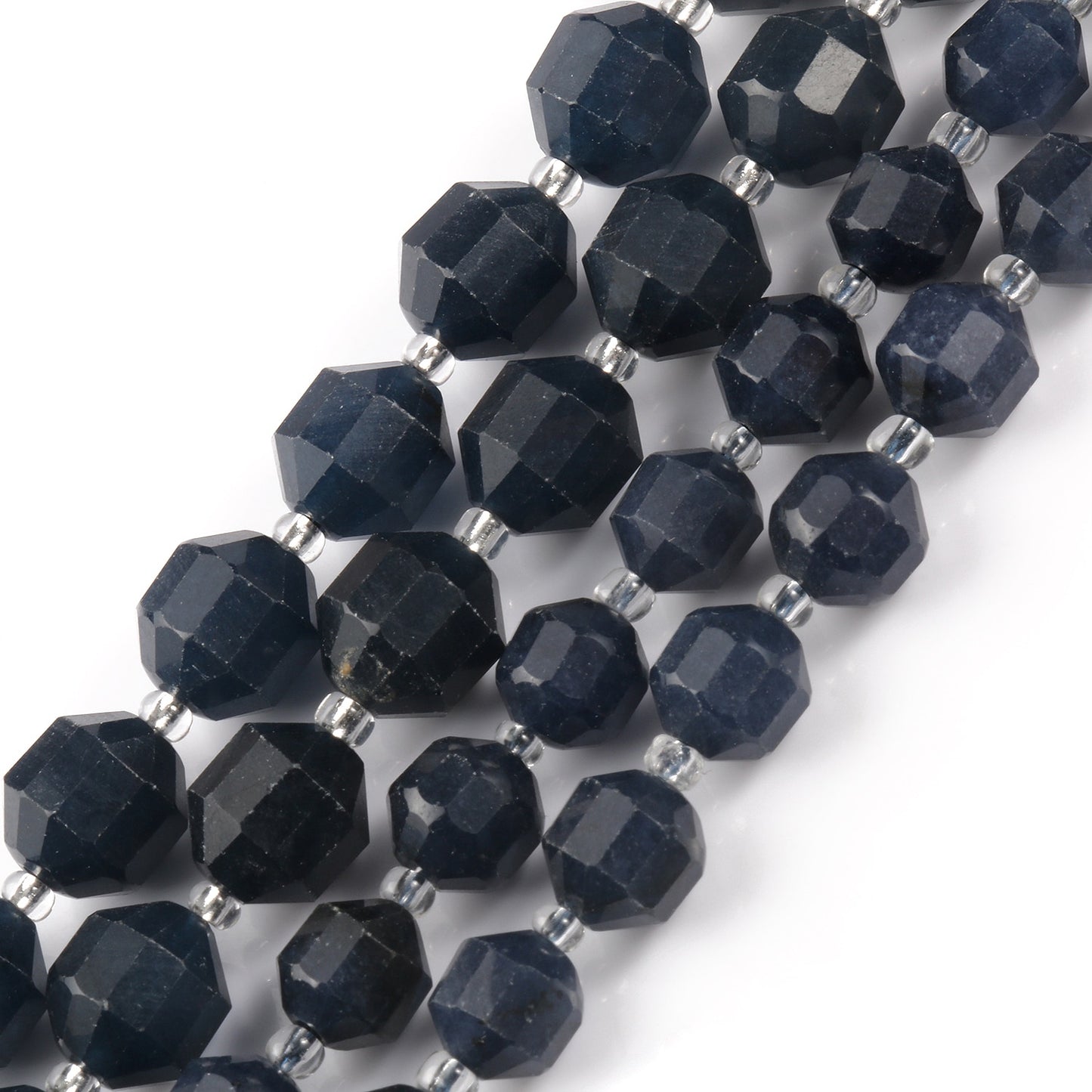 Natural Stone Beads Jades Crystal Faceted Sharp