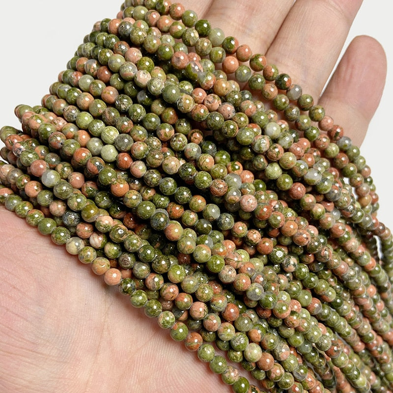 Natural Jades Agates Stone Beads Loose Isolation